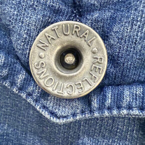 Natural Reflections Chambray Jean Jacket Women's Large Blue 100% Cotton - Picture 10 of 13